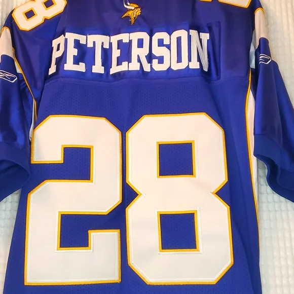 NWOT Official NFL Minnesota Vikings Jersey #28 Adrian Peterson - Picture 7 of 8